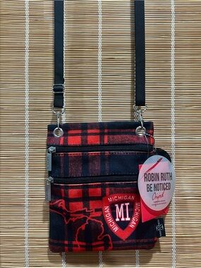 Robin Ruth Michigan buffalo plaid crossbody